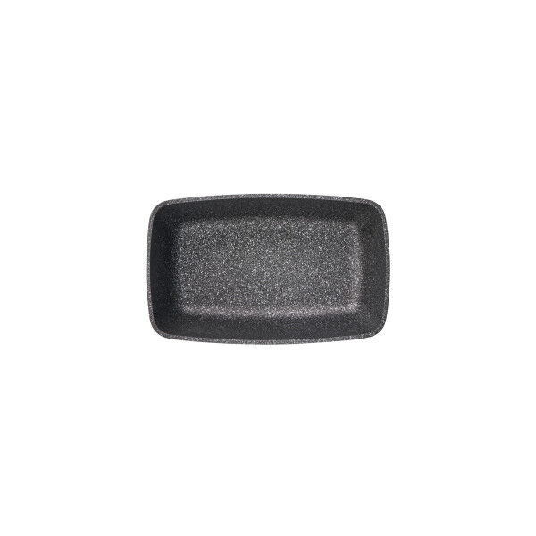 APS GN 1/4 Schale -FROSTFIRE- 26,5 x 16,2 cm, H: 7,5 cm Aluminium, schwarz / silber
