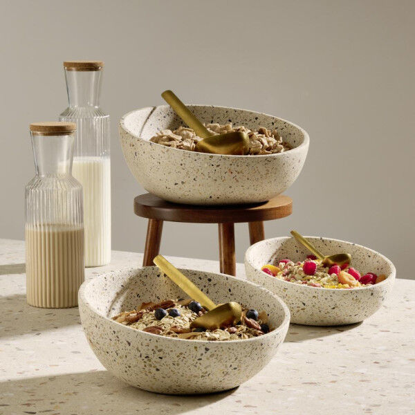 APS Schale -TERRAZZO- Ø 26 cm, H: 7,5 / 13 cm