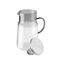 Vorschau: Saft- / Wasserkanne Ø 13 cm, H: 23 cm, 2 Liter Glas, Polypropylen, Silikon