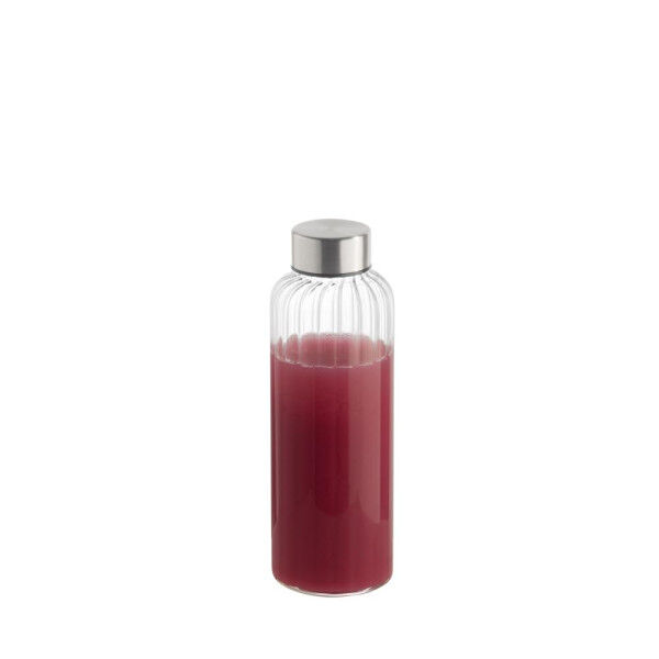 APS Trinkflasche -EVERLINE- Ø 6,5 cm, H: 19,5 cm Glas, 0,4 Liter