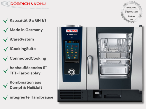 Rational Kombidämpfer iCombi Pro 6 x GN 1-1 Erdgas H