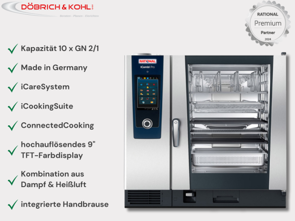 Rational Kombidämpfer iCombi Pro 10 x GN 2-1 Erdgas H