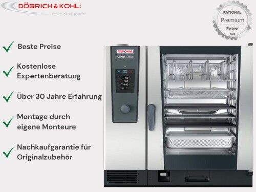 Rational Kombidämpfer iCombi Classic 10 x GN 2-1 Flüssiggas 3P