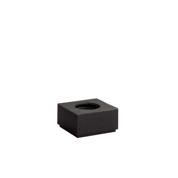 APS GN 1/6 Kühlbox -VALO- 17,6 x 16,2 cm, H: 9 cm Box aus Eichenholz, schwarz