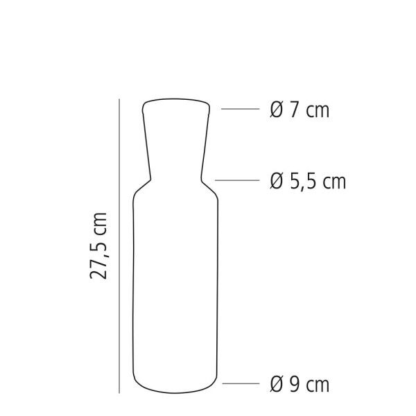 APS Glaskaraffe "LINES" 1 Liter