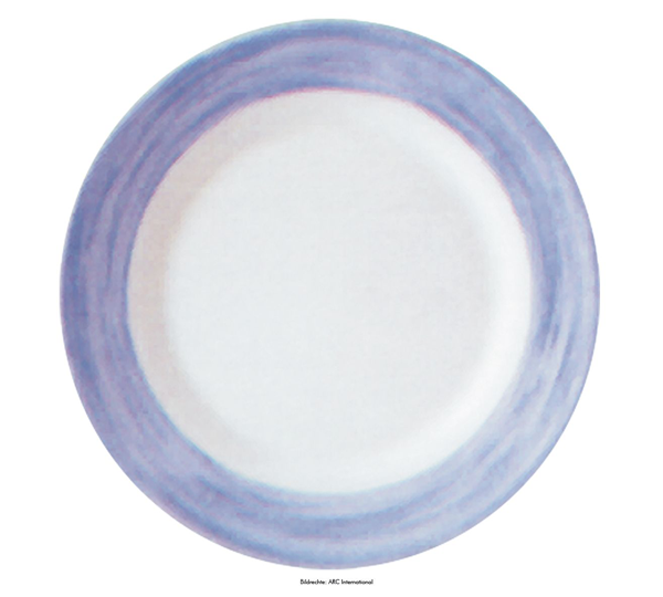 ARC_C3773_Restaurant_Brush_Blue_Teller_flach_25,4cm