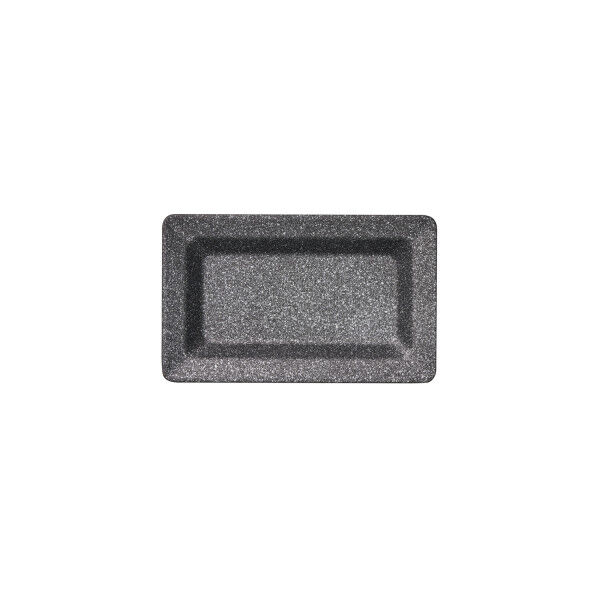 APS GN 1/4 Tablett -FROSTFIRE- 26,5 x 16,2 cm, H: 3 cm Aluminium, schwarz / silber