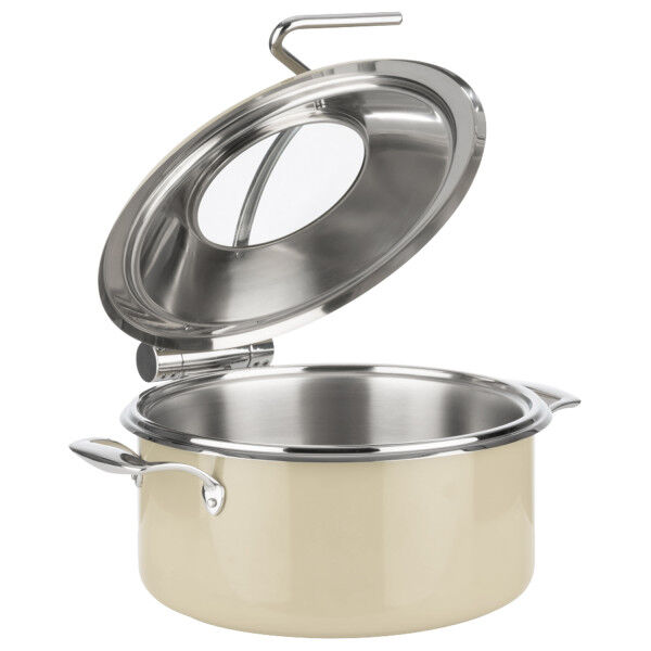 APS Chafing Dish -ORBIT-, 4 Liter, 18/8 Edelstahl, sandfarben