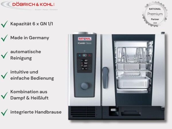 Rational Kombidämpfer iCombi Classic 6 x GN 1-1 Erdgas H