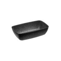Vorschau: APS GN 1/4 Schale -FROSTFIRE- 26,5 x 16,2 cm, H: 7,5 cm Aluminium, schwarz / silber