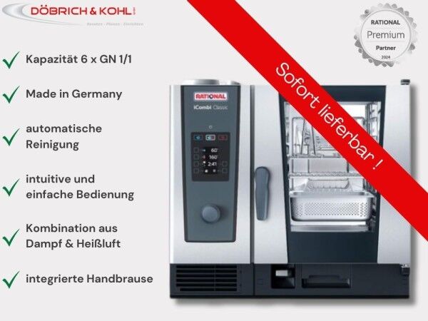 Rational Kombidämpfer iCombi Classic 6 x GN 1-1 Elektro