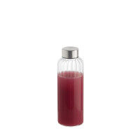 Vorschau: APS Trinkflasche -EVERLINE- Ø 6,5 cm, H: 19,5 cm Glas, 0,4 Liter