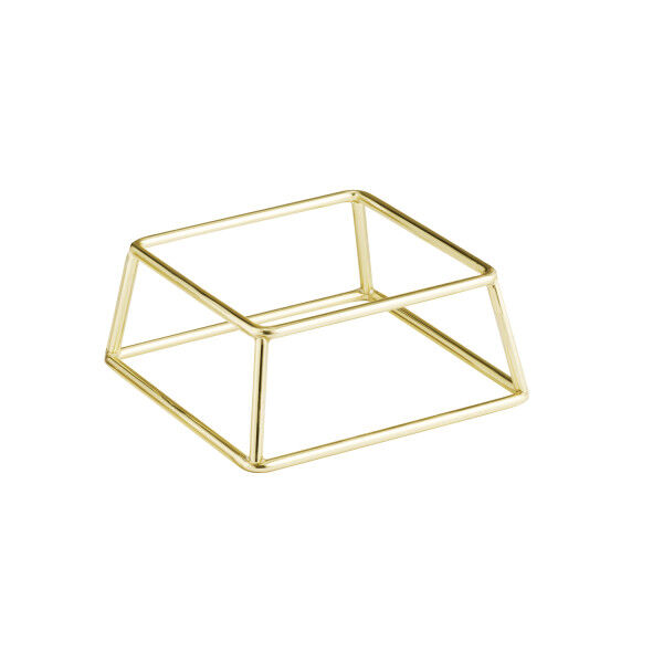 APS Buffetständer -MULTI- 18 x 18 cm, H: 8 cm Metall, PVC, gold