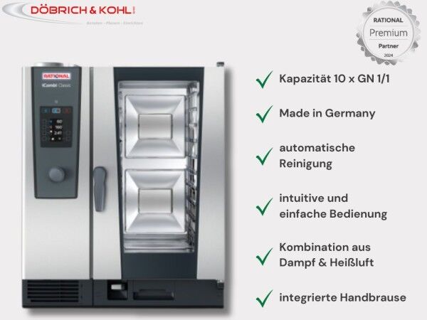 Rational Kombidämpfer iCombi Classic 10 x GN 1-1 Erdgas L