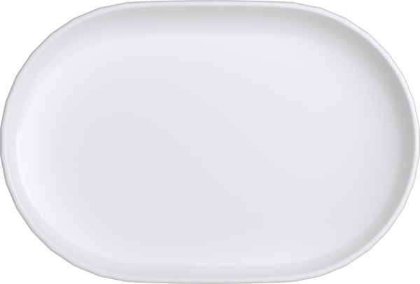 Bauscher Platte oval 24x16cm EDGE