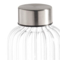 Vorschau: APS Trinkflasche -EVERLINE- Ø 6,5 cm, H: 19,5 cm Glas, 0,4 Liter