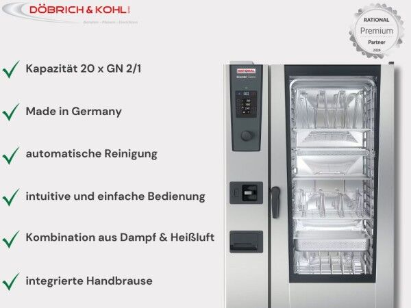 Rational Kombidämpfer iCombi Classic 20 x GN 2-1 Flüssiggas 3P