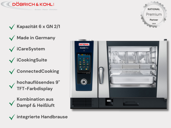 Rational Kombidämpfer iCombi Pro 6 x GN 2-1 Erdgas L