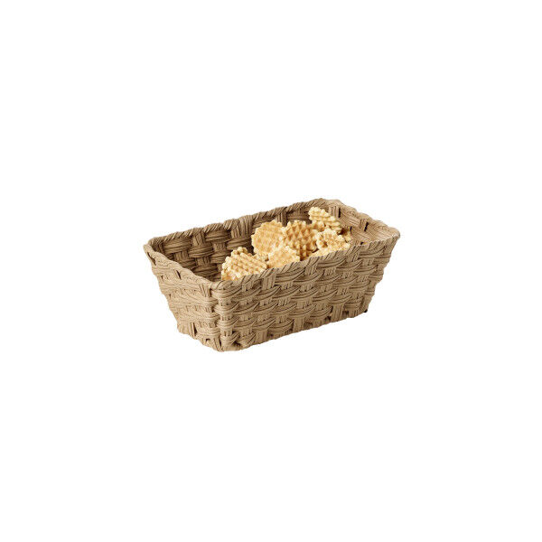 APS GN 1/4 Korb -TWIRL- 26,5 x 16,2 cm, H: 10 cm Polypropylen, braun