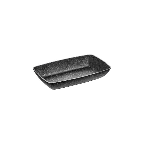 APS GN 1/4 Schale -FROSTFIRE- 26,5 x 16,2 cm, H: 4,5 cm Aluminium, schwarz / silber