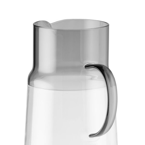 Saft- / Wasserkanne Ø 13 cm, H: 23 cm, 2 Liter Glas, Polypropylen, Silikon