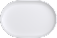 Vorschau: Bauscher Platte oval 24x16cm EDGE