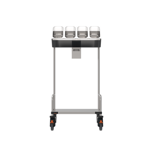 Rieber Besteck-/Tablettwagen, 4 Einsätze