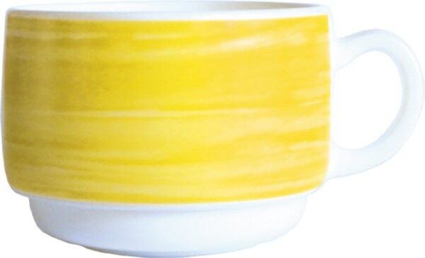 ARC_C3780_Gastronomie_Brush_Yellow_Stapeltasse_19cl