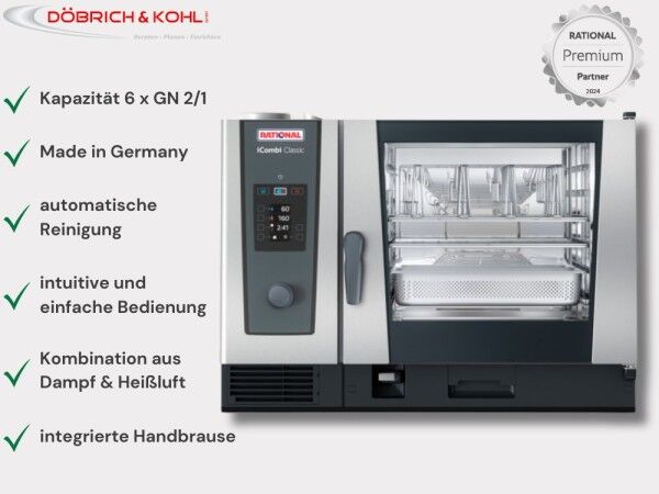 Rational Kombidämpfer iCombi Classic 6 x GN 2-1 Erdgas H