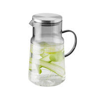Vorschau: Saft- / Wasserkanne Ø 13 cm, H: 23 cm, 2 Liter Glas, Polypropylen, Silikon